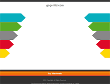 Tablet Screenshot of gogentid.com
